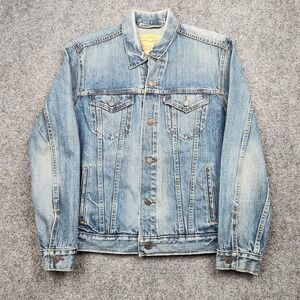 Levis Type 3 Sample Jacket‎ Mens Medium Blue Cone Denim Trucker Pockets Classic